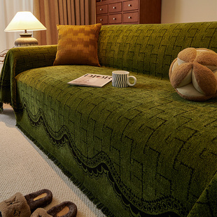 覆古法式沙发盖布轻奢高级感四季通用全包沙发巾一整张全盖套罩毯