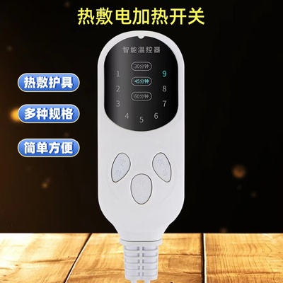 电热毯温控器理疗袋电加热护腰膝智能温度控制器调温定时温控开关