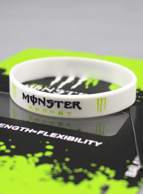欧美男女运动硅胶手环MONSTER怪兽绿色能量手圈情侣手链腕带