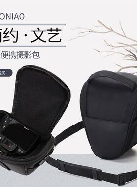 佳能尼康索尼相机包单肩单反摄影包轻便三角包600D700D200D70D80D