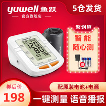 Fish leap voice electronic sphygmomanometer for the elderly