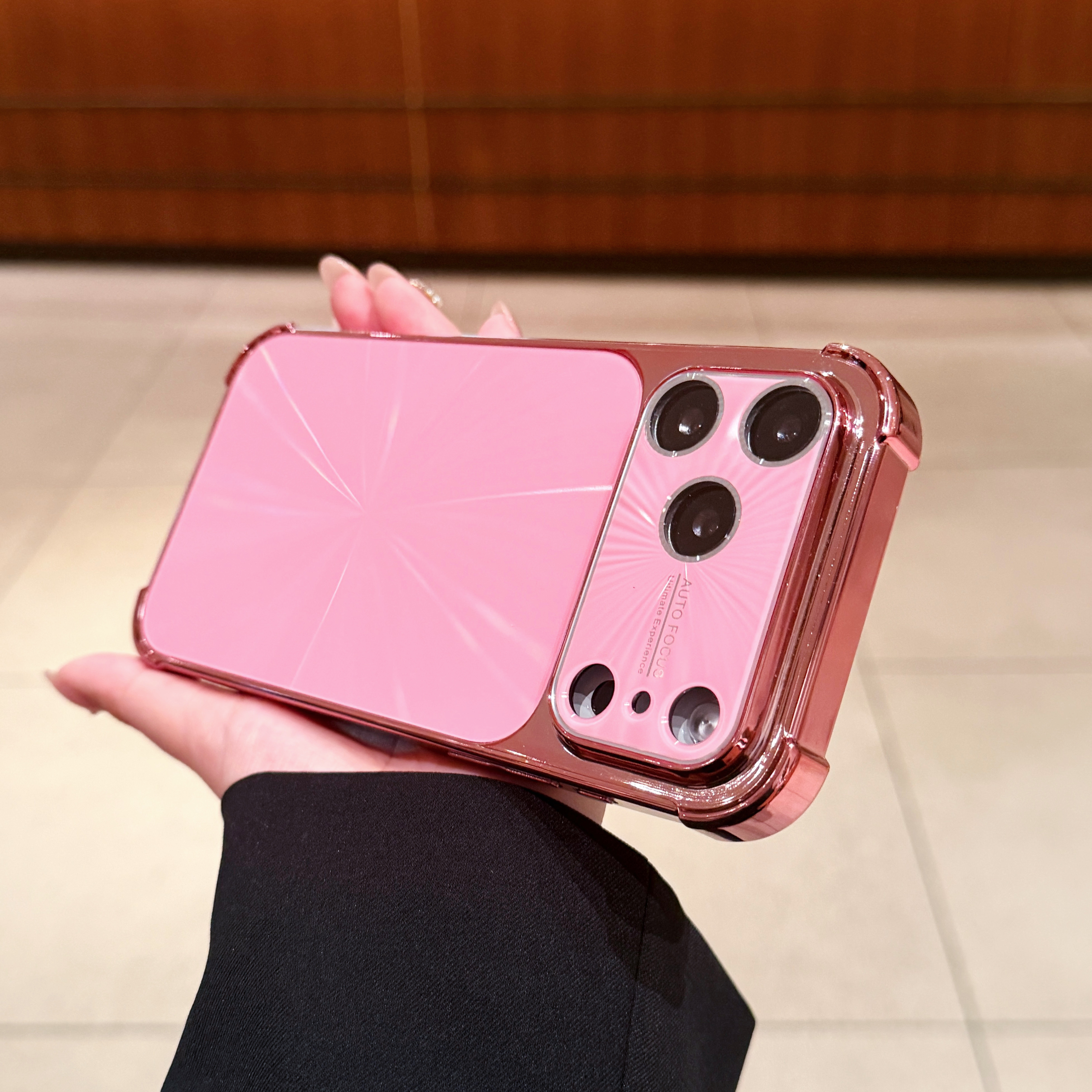 四角防摔CD纹17promax手机壳