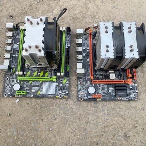议价两套 X79主板和E5-2670V2 板u 10核心20线程可维修