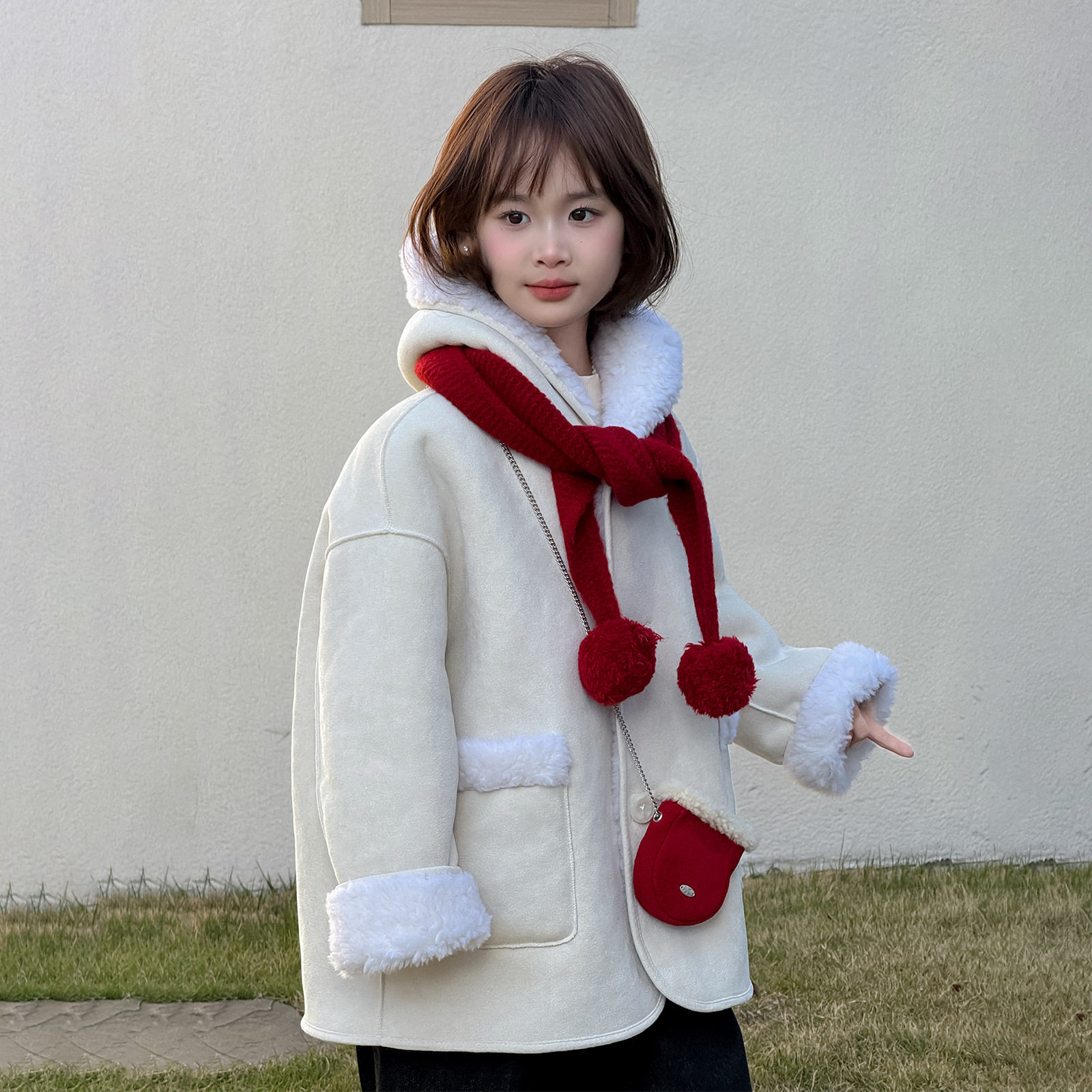 女童皮毛一体外套2026流行新款两面穿100%羊羔毛中大童小香风皮草,童装/婴儿装/亲子装,皮草/仿皮草,淘宝优惠券,粉丝福利购,淘宝优惠卷