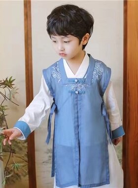 一分之一汉服男童小童唐装书生装