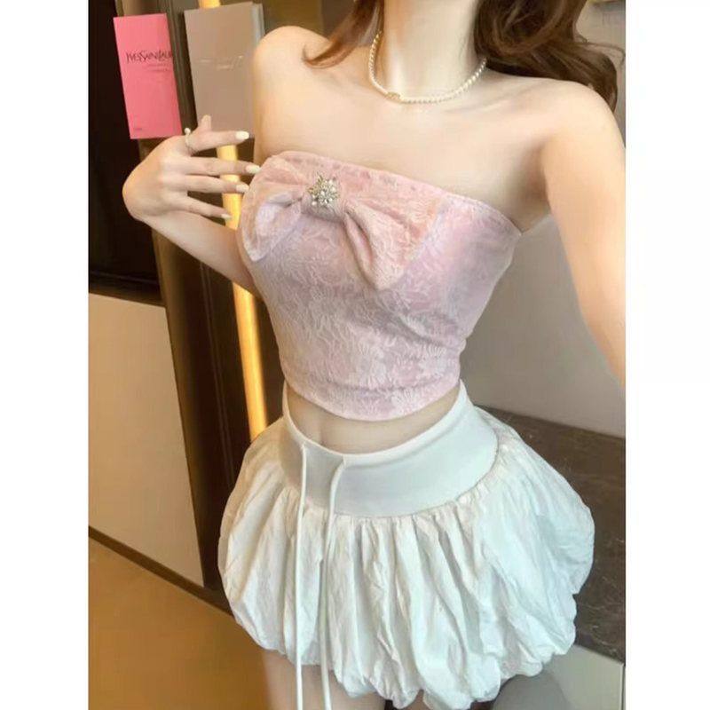 春夏一体带女上衣搭吊带背心内抹胸蕾丝辣妹性感美背胸垫文胸打底,女装/女士精品,抹胸,淘宝优惠券,粉丝福利购,淘宝优惠卷