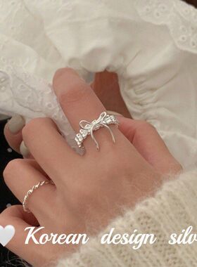 设计时髦蝴蝶结银饰褶皱韩版镂空