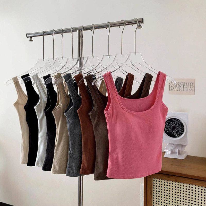 方领显瘦吊带背心带纯欲女秋冬内上衣保暖磨毛修身纯色搭胸垫打底,女装/女士精品,抹胸,淘宝优惠券,粉丝福利购,淘宝优惠卷