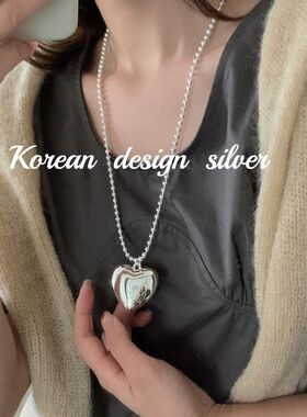 饰品秋冬2024纯银东光面毛衣链款