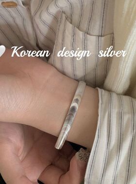 银饰品手镯925戴设计纯银韩国ins