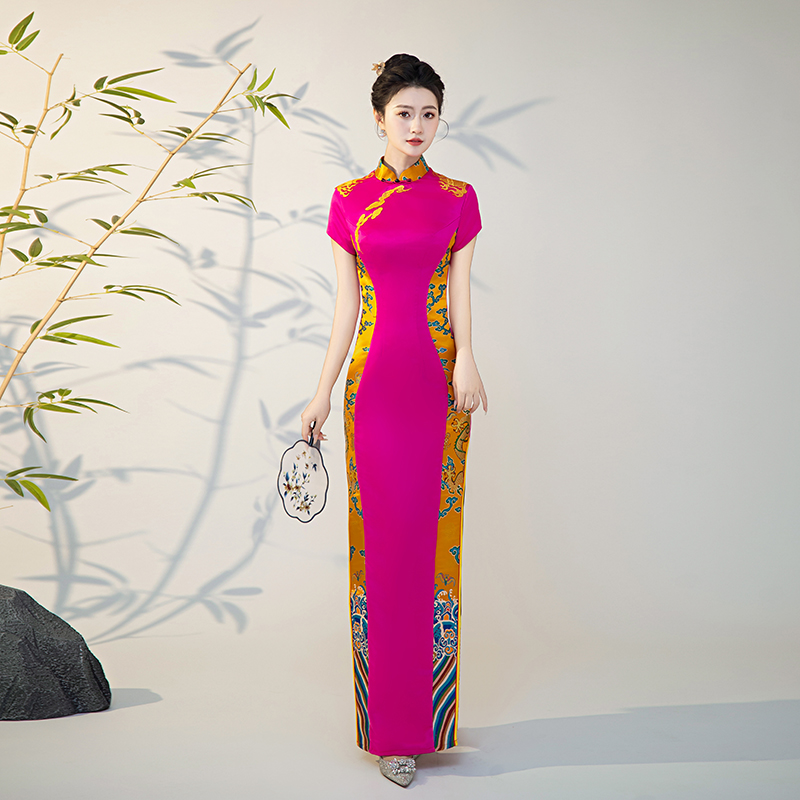 诗贝茉中式演出旗袍修身