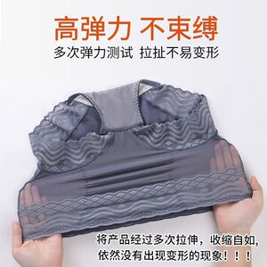 3条高腰收腹提臀内裤女士性感蕾丝无痕束腰透明网纱抗菌大码裤头
