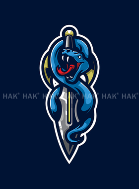 坦克战士大宝剑蓝色巨蟒缠住剑身创意卡通汽车车贴油箱盖装饰贴纸