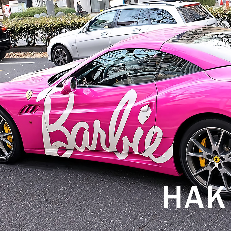Banlie芭比可爱少女汽车贴纸卡通创意女士装饰个性车身车门大面积