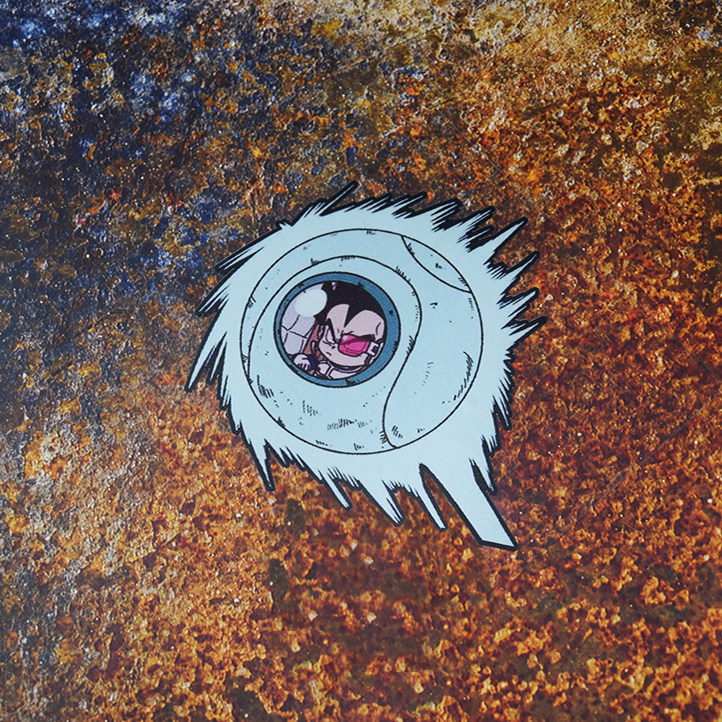 七龙珠贝吉塔王子达尔宇宙飞船航行飞行器动漫防水遮痕贴纸车窗潮