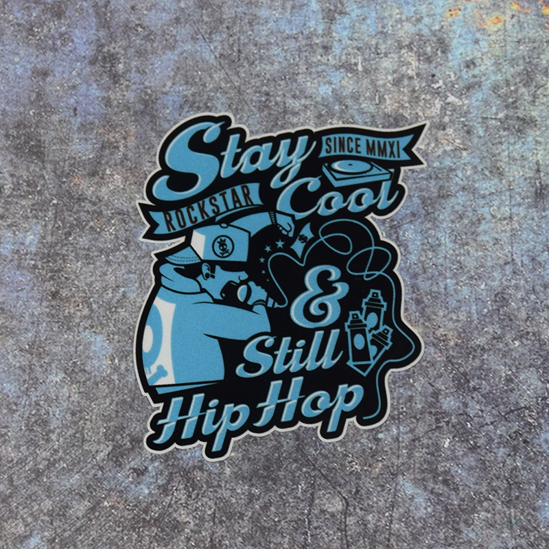 Stay cool个性rockstar创意since mmxi汽车贴纸stiu网红hip hop潮