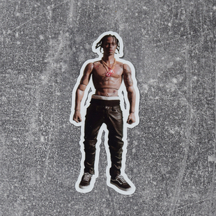 汽车贴纸个性装饰Travis Scott照片全身主机电脑鞋盒潮牌创意说唱
