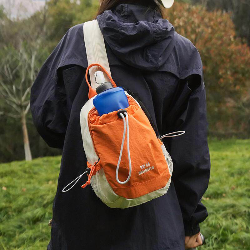 多用轻量化迷你双肩包旅行水杯包户外徒步骑行露营休闲小背包胸包