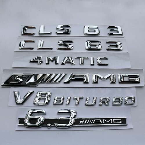 奔驰改装车标CLS63 CLS53 SAMG后尾标字标TURBO 4MATIC叶子板侧标