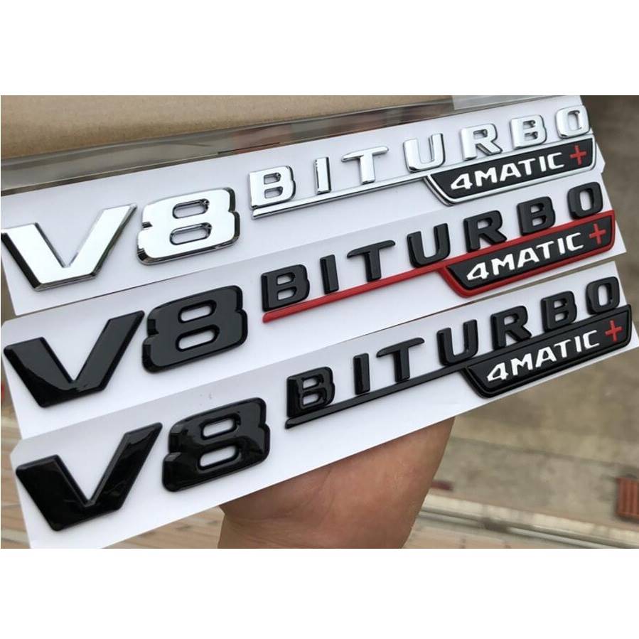 BENZ奔驰V8 BITURBO 4MATIC+ 4MATIC + 四驱升级加强版叶子板车标