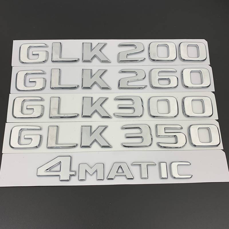 奔驰GLK260 GLK300 GLK350 4MATIC字标改装车标后尾标标志字母贴