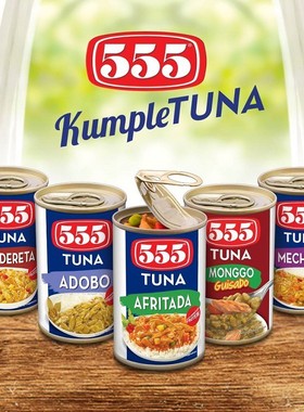 555 Tuna Assorted Tuna Flavors Philippine-Made Tuna