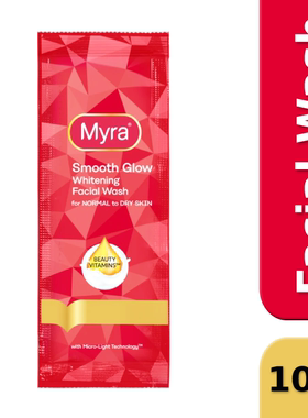 MYRA E Smooth Glow Whitening Facial Wash 10ml