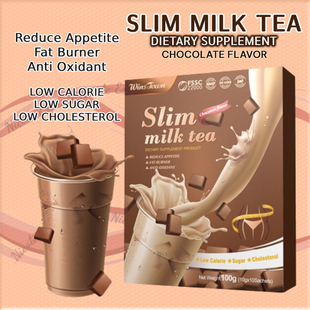 Slim Milk Tea Chocolate Flavor  by Winstown 10g x 10 pcs