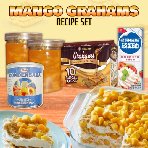 Mango Float Graham Set (Condensed Milk Nestle Cream, graham)