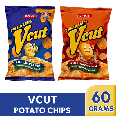 VCUT Potato Chips 60g ( Cheese / Spicy BBQ )