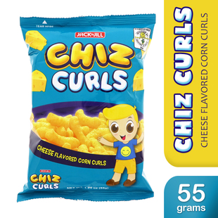 Chiz Curls Cheese Flavored Corn 55g Philippine-made薯片