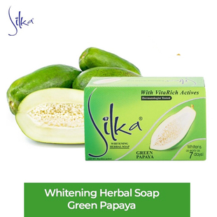 Silka Green Papaya Soap 7 Days Whitening 丝卡绿木瓜皂