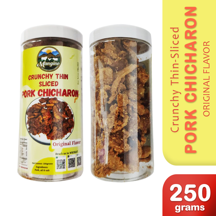 Mangino-Crunchy Thin Sliced Pork Chicharon ORIGINAL 250g