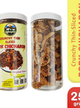 Mangino-Crunchy Thin Sliced Pork Chicharon ORIGINAL 250g