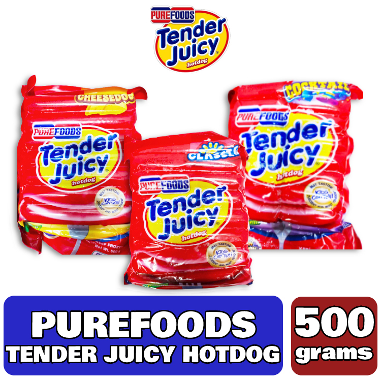 PUREFOODS Tender Juicy Hotdog 500g 水产肉类/新鲜蔬果/熟食 猪蹄/猪肘/猪肉类熟食 原图主图