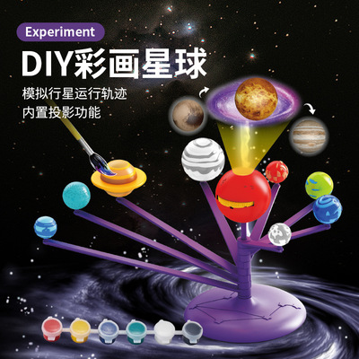 幼儿园科学区天空区域材料教具八大行星太阳系模型银河系天体教具