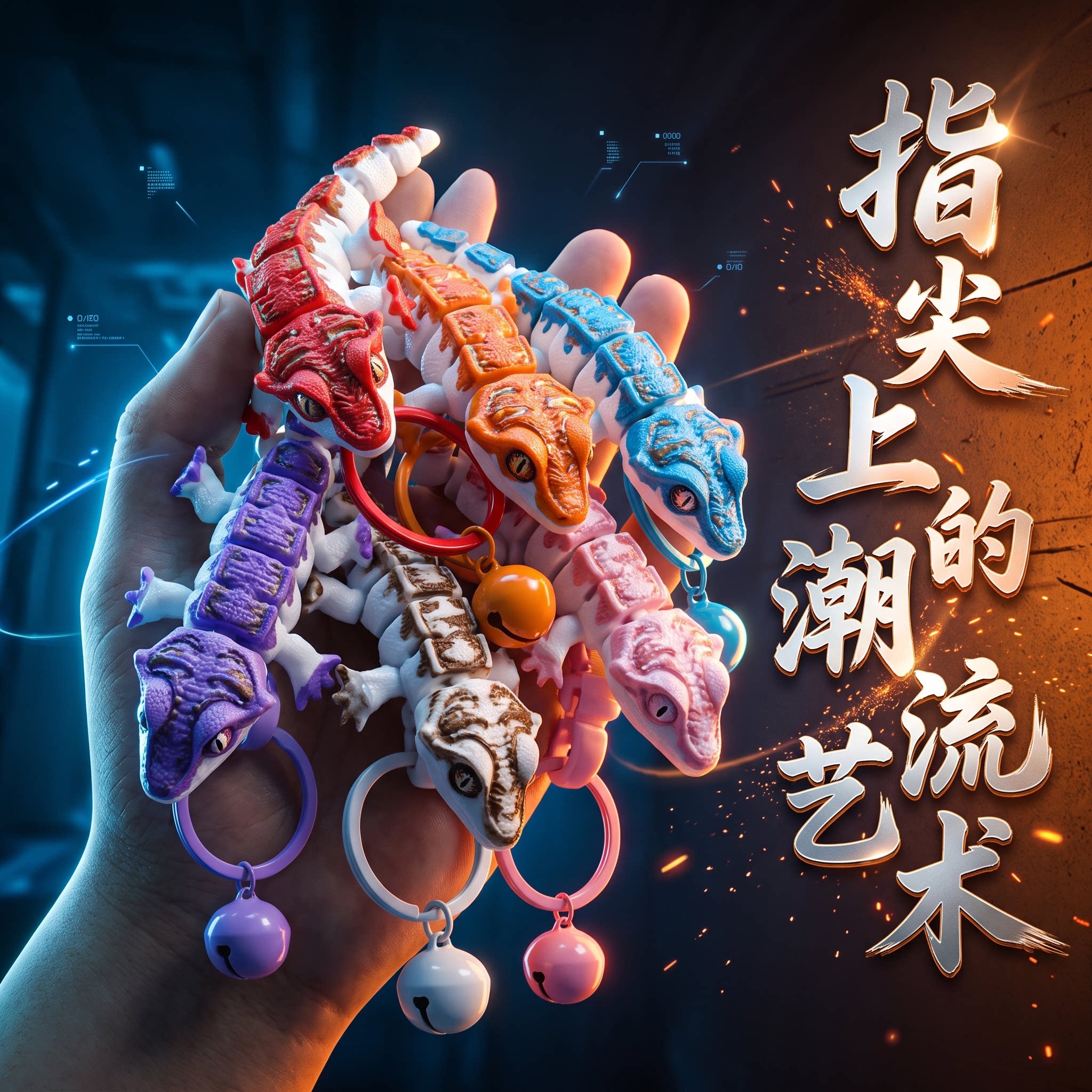 泽盛守宫3D打印玩具模型
