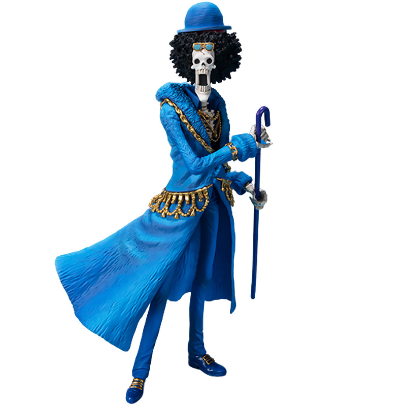 万代figuarts zero海贼王20周年布鲁克 蓝衣华服草帽团纪念版
