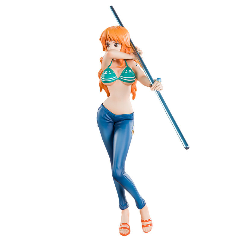 万代 figuarts zero 海贼王 20周年动画版 天候棒 娜美 手办b