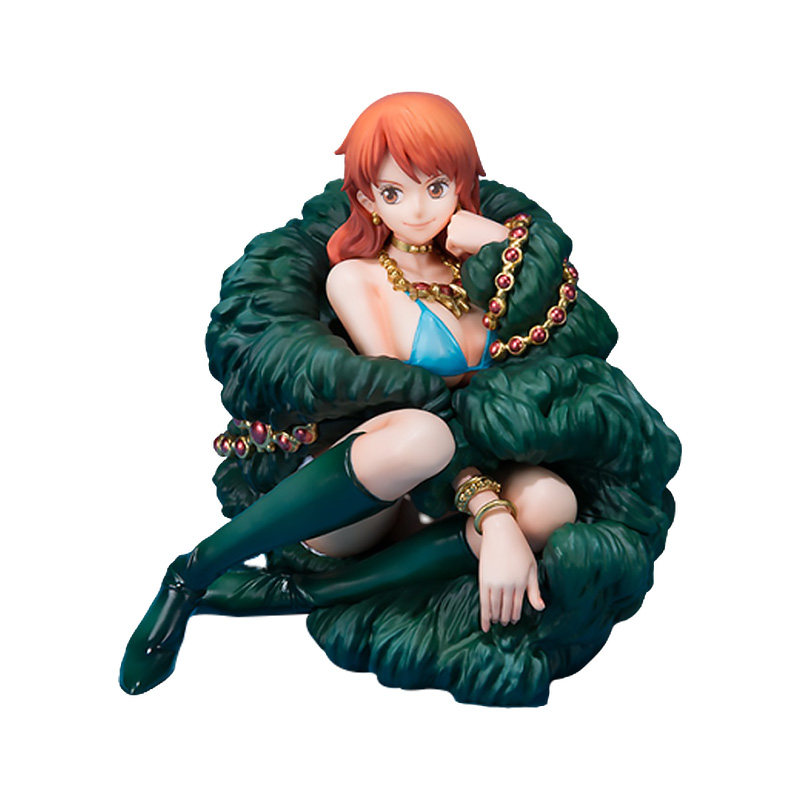 万代figuarts zero海贼王20周年纪念版 娜美 蓝衣华服草帽团手办b