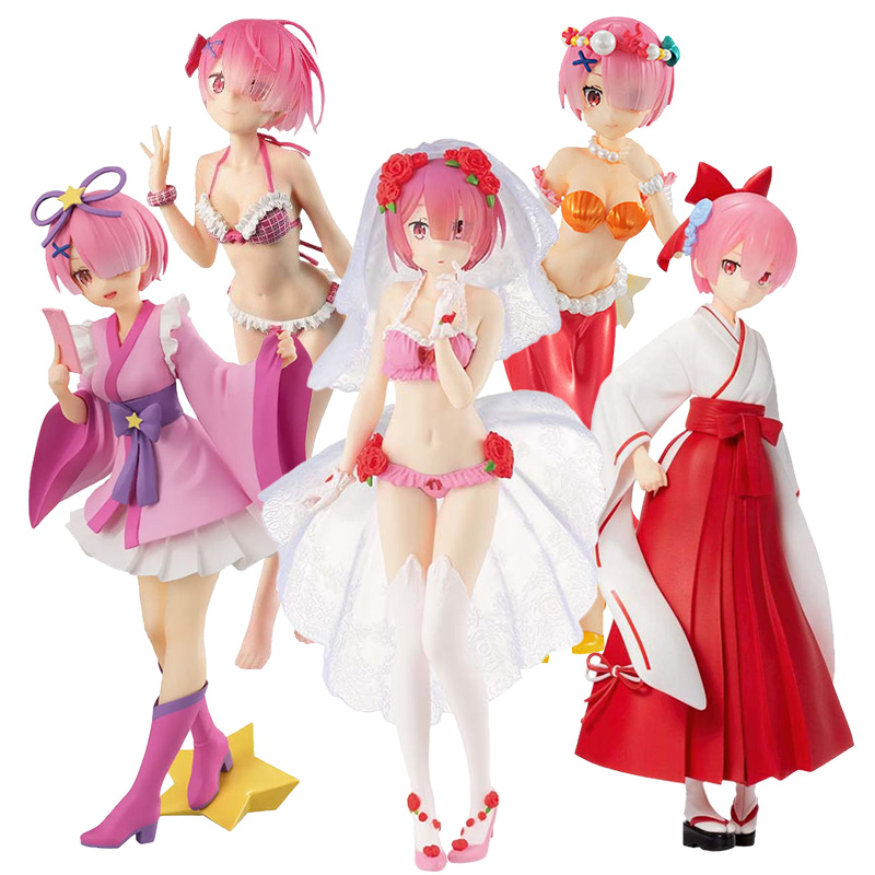 re0 从零开始的异世界生活拉姆泳装和服童话t恤仙子巫女景品手办