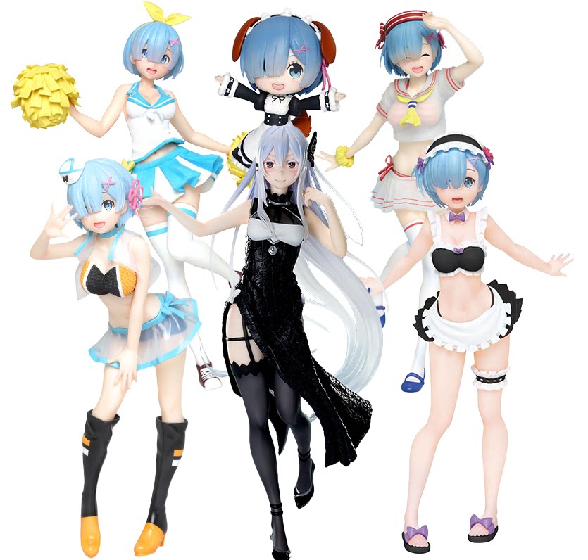 taito 从零开始的异世界生活 蕾姆 拉姆 艾姬多娜 泳装 和服 手办