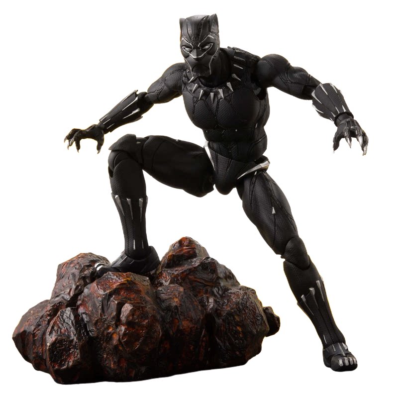 万代成品shf 复仇者联盟3 终局之战 黑豹 瓦坎达 王 岩石b