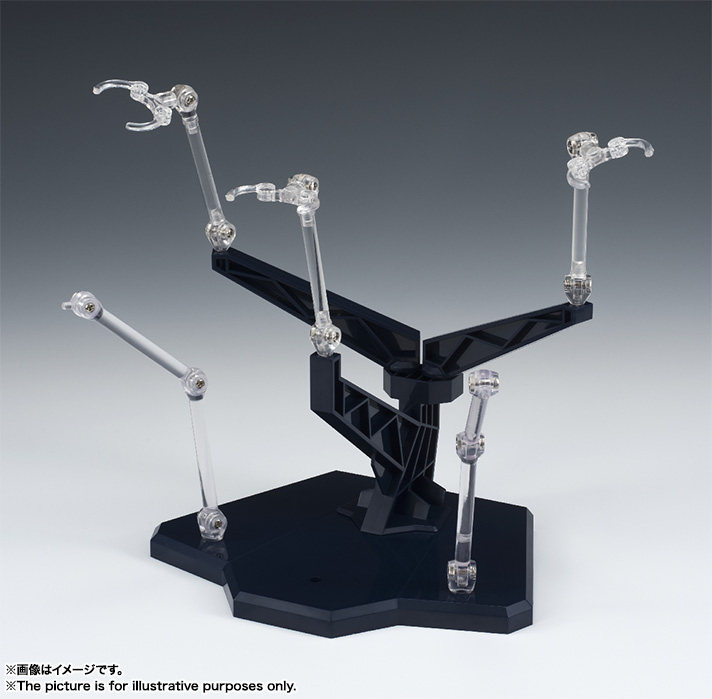 万代 魂stage act trident plus蓝黑色 shf robot魂专用三角支架b