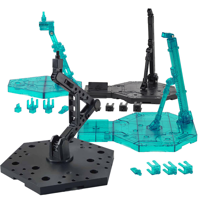 万代拼装模型专用支架mg rg hg高达支架通用 黑色 灰色 蓝透明