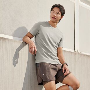 乔丹2025年秋季男性短袖T恤衫专业运动综训柔肤冰感简约时尚上衣