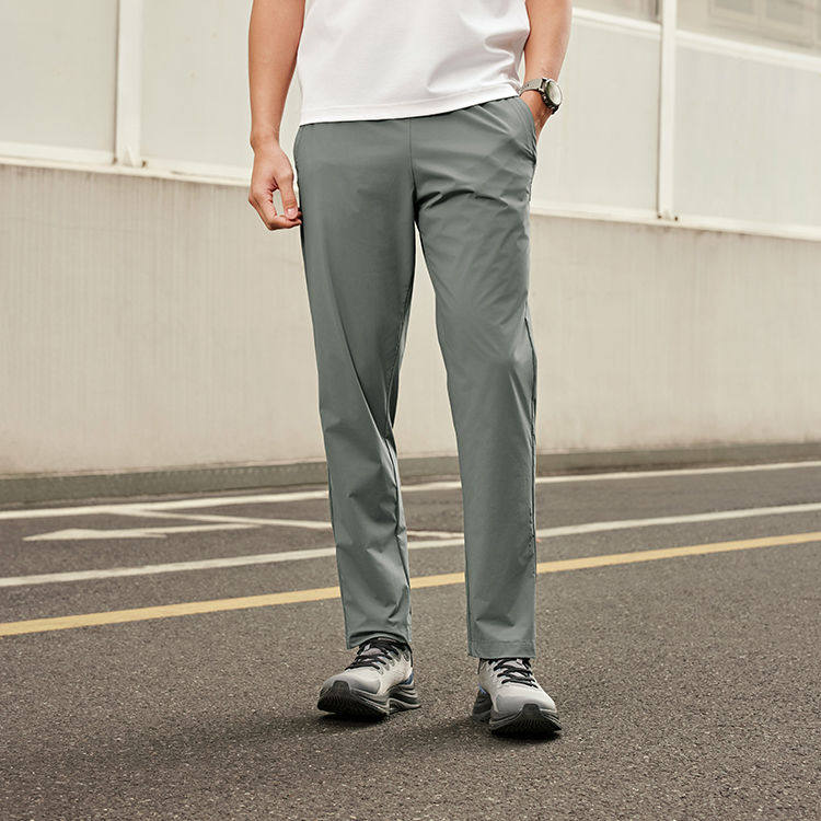 乔丹运动休闲长裤男2025秋季新款男子训练轻薄透气直筒梭织九分裤