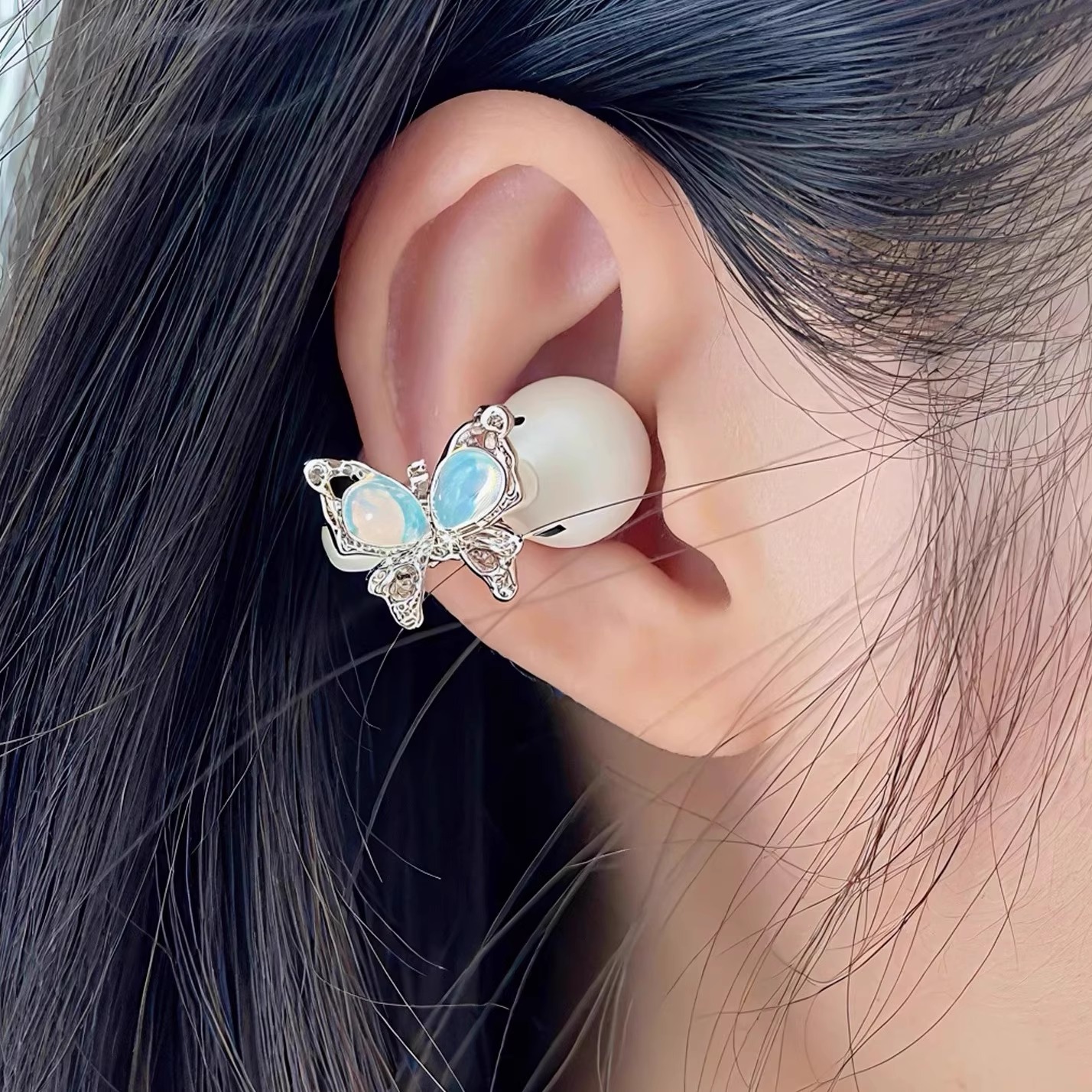 【蓝钻蝴蝶】华为FreeClip二代蓝牙耳机钻扣耳夹式耳机钻扣高级感