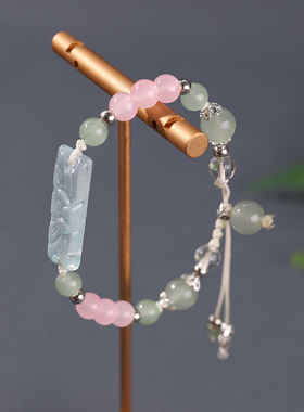 手链荷花绿色系新中式