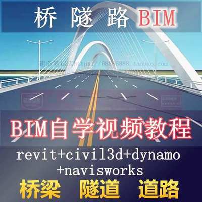 桥梁隧道路BIM全套教学视频教程revit/civil3d/dynamo/navisworks